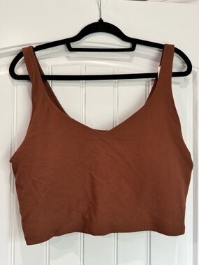Offline by Aerie Waffle Knit Crop Tank XXL Brown Bralette Top NWT